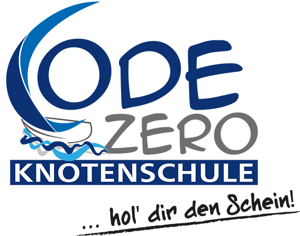 Code Zero Knotenschule logo mit Slogan